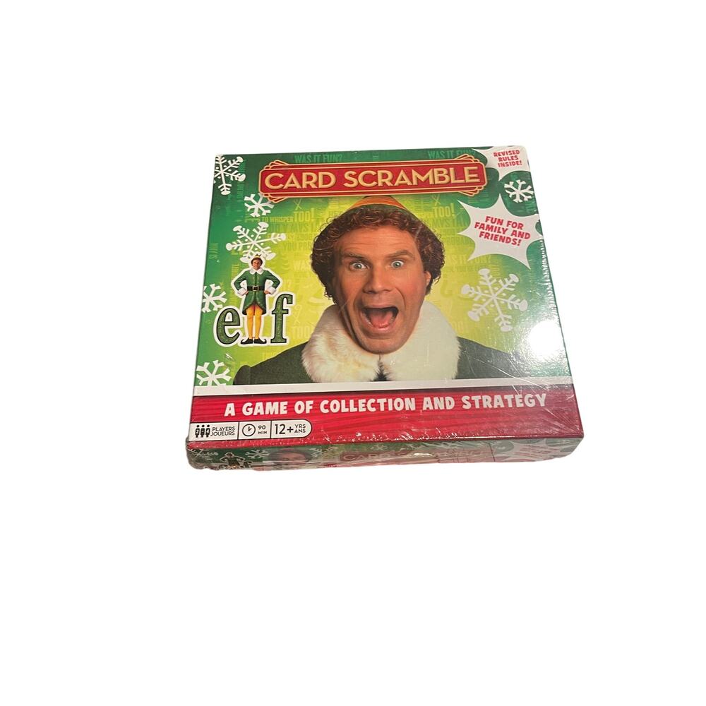 ELF MOVIE THEMED CARD SCRAMBLE BOARD GAME - New in sealed box